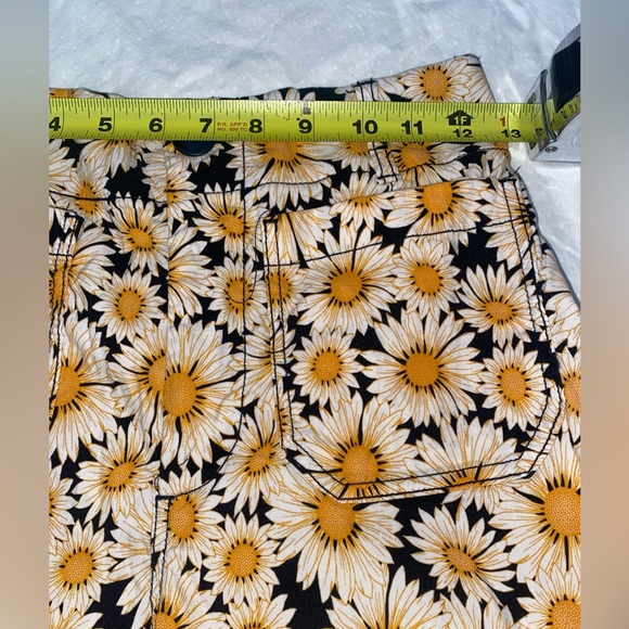 Anthropologie Maeve Size 25 The Colette Crop Wide-Leg Pants Daisy Print - Picture 6 of 10